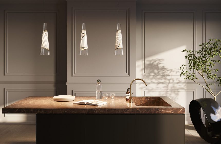 Cono di Luce small, gold